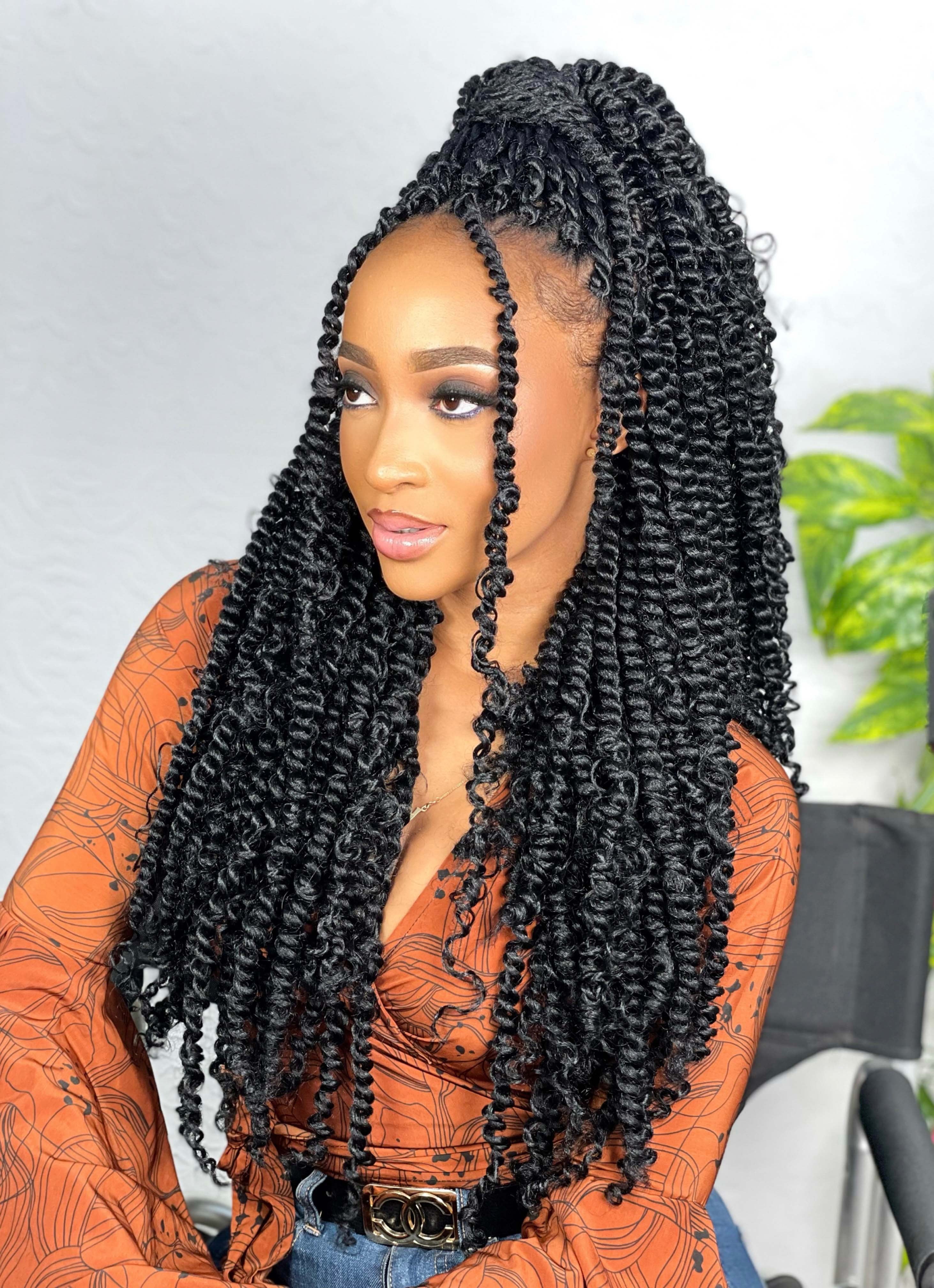 Qeemah Afro Kinky - Kinky Curl Crochet Braids